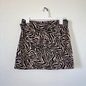 Zebra Print Skirt